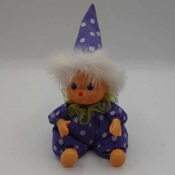 Sekiguchi Doll With Purple Polka Dot Clothing - Picture 1 of 3